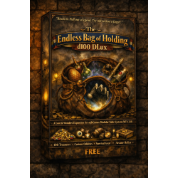 The Endless Bag Of Holding d100 DLux