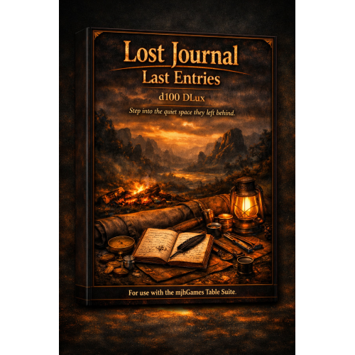 The Lost Journal Last Entries d100 DLux