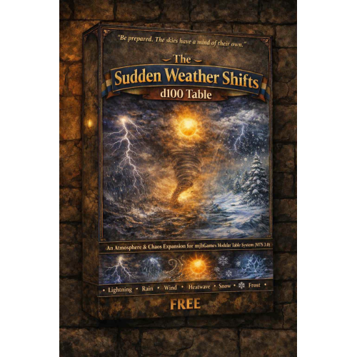 The Sudden Weather Shifts d100 DLux