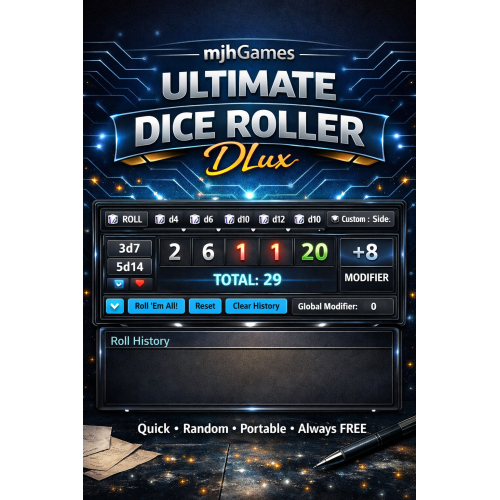 mjhGames Ultimate Dice Roller DLux