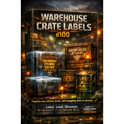 The Warehouse Crate Labels d100 The Warehouse Crate Labels d100